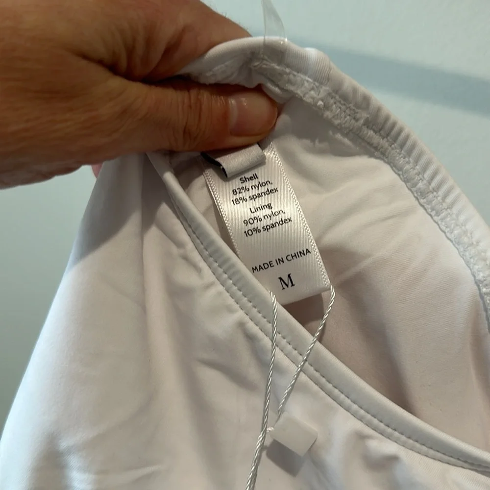 NWT Andie Nantucket One Shoulder One Piece in White M - Picture 8 of 8